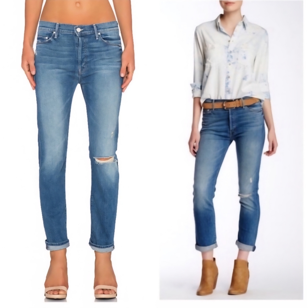 MOTHER Denim The Vagabond Boyfriend Jeans - Size 27
